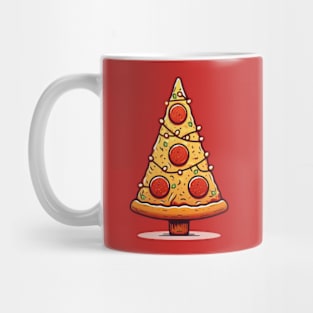 Pizza Slice Christmas Tree Mug